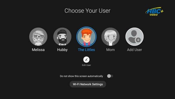 Hbc+ Video App Parental Controls