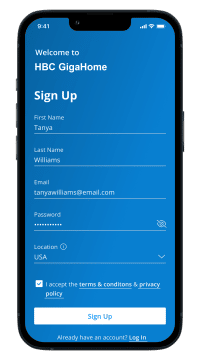 090822 hbc gigahome app sign up – HBC
